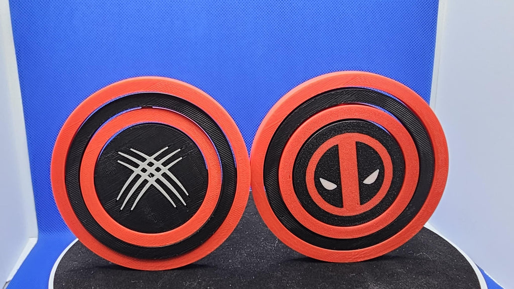Deadpool‑Style Gyroscopic Spinner | Hero Parody Fidget Toy | 3D Printed Collectible