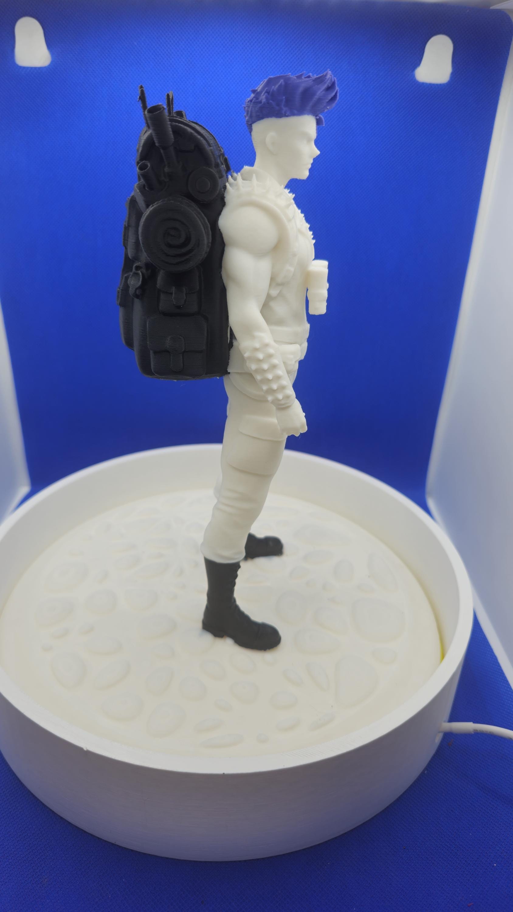Katia Grimm Statue • 11" PLA Figure, 9.5" LED Base • Dungeon Crawler Carl Fan Art