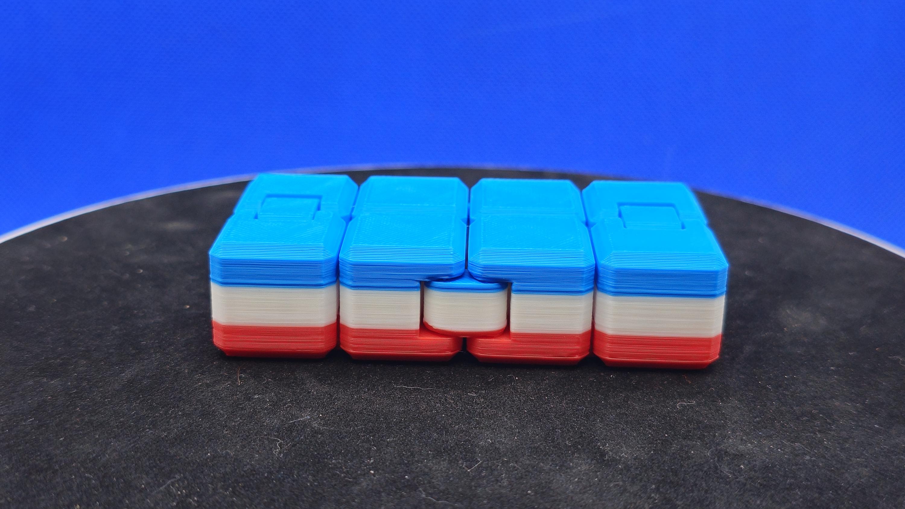Red, White & Blue Infinity Cube – Fidget Toy