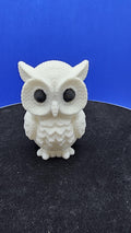 White Knitted Horned Owl