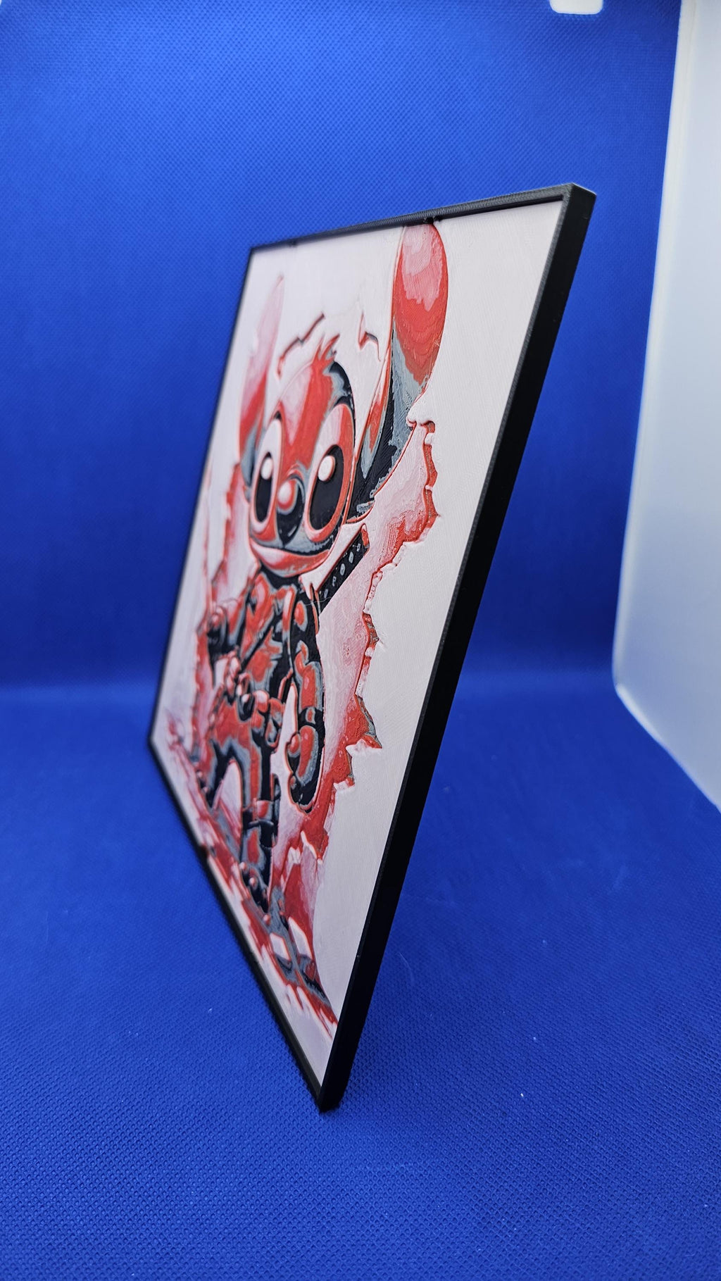 Mischief Merc Alien Lithograph – 8×8 PLA Art with Frame & Stand