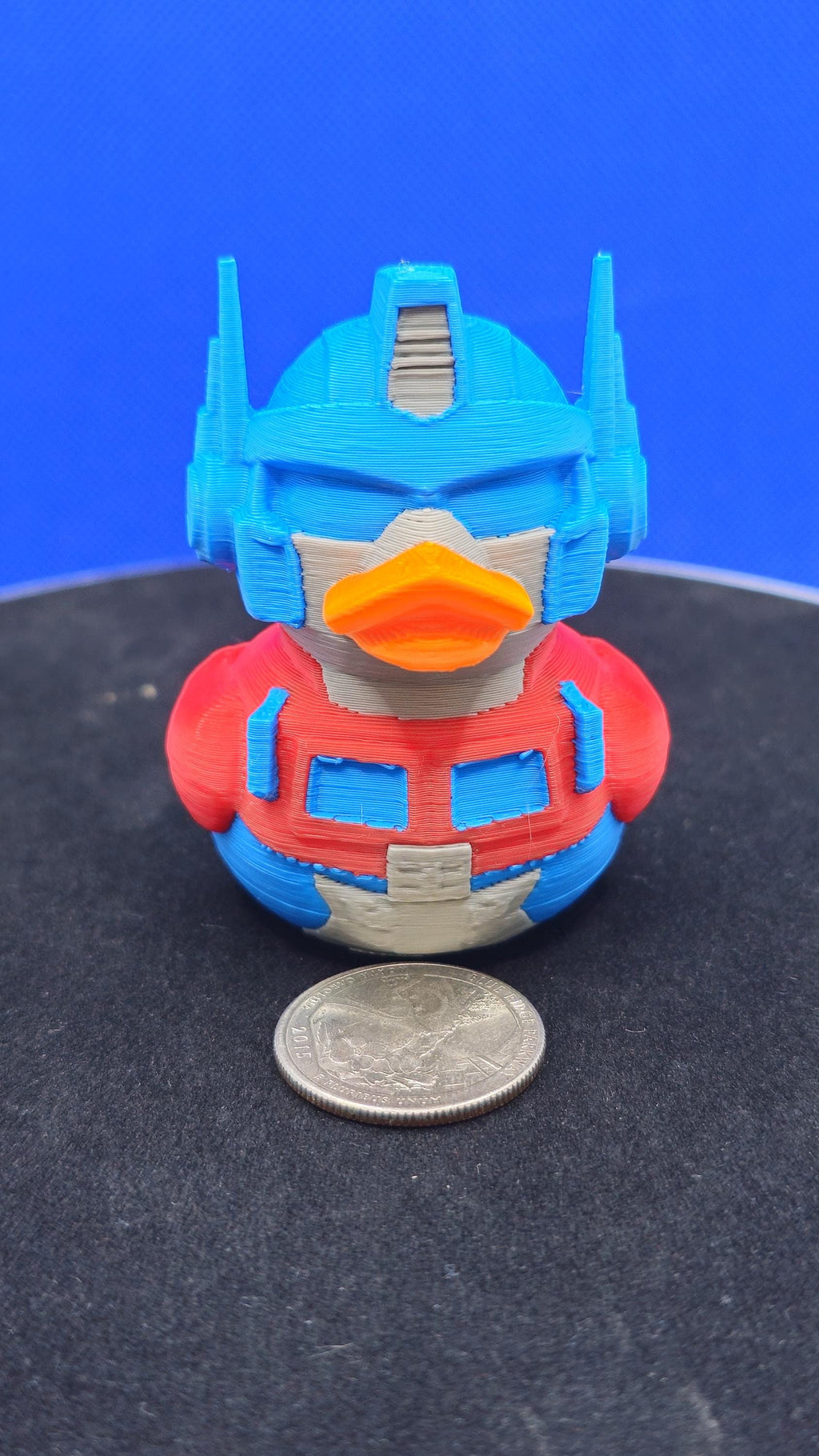 Optimus Mech Commander Duck – 3D Printed Robot‑Style Cruise Duck Collectible