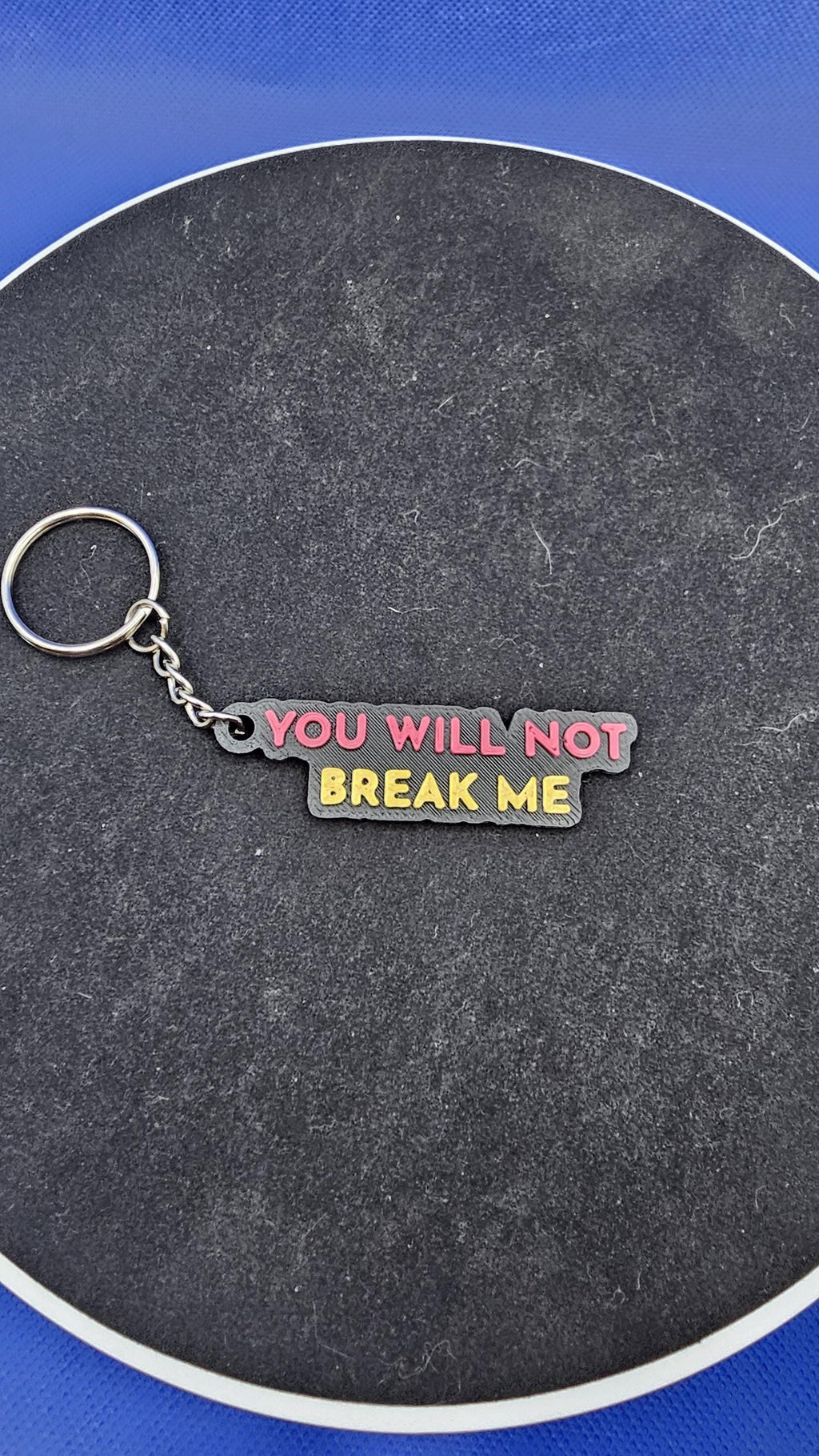Dungeon Crawler Carl Quote Keychain – “You Will Not Break Me” – Keychain – Fantasy RPG Gift