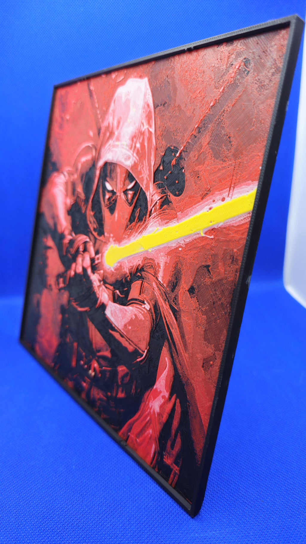 Mischief Knight Lithograph – 8×8 PLA Art with Frame & Stand