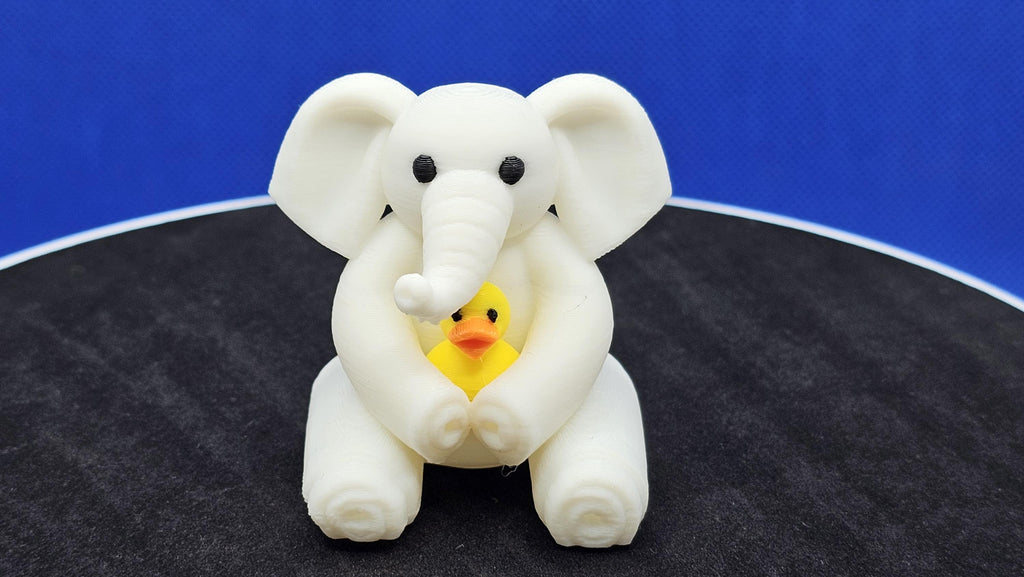 Towel Animal Elephant Holding a Duck – Cute Cruise‑Style 3D Printed Display