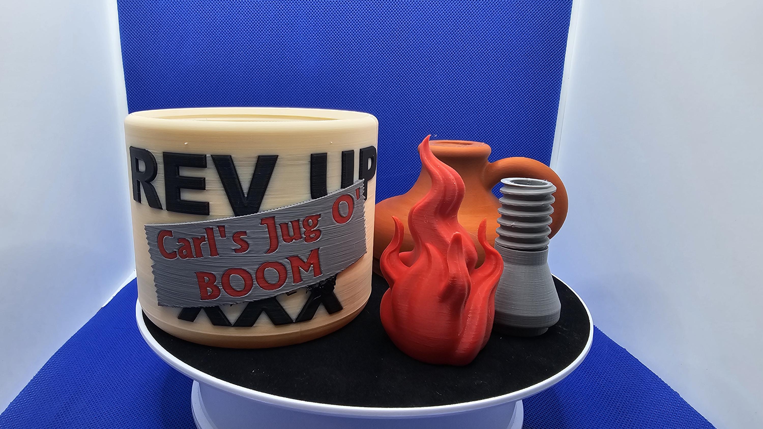 Jug of Boom‑Style Desk Organizer – 3D Printed Container Inspired by Dungeon Crawler Themes