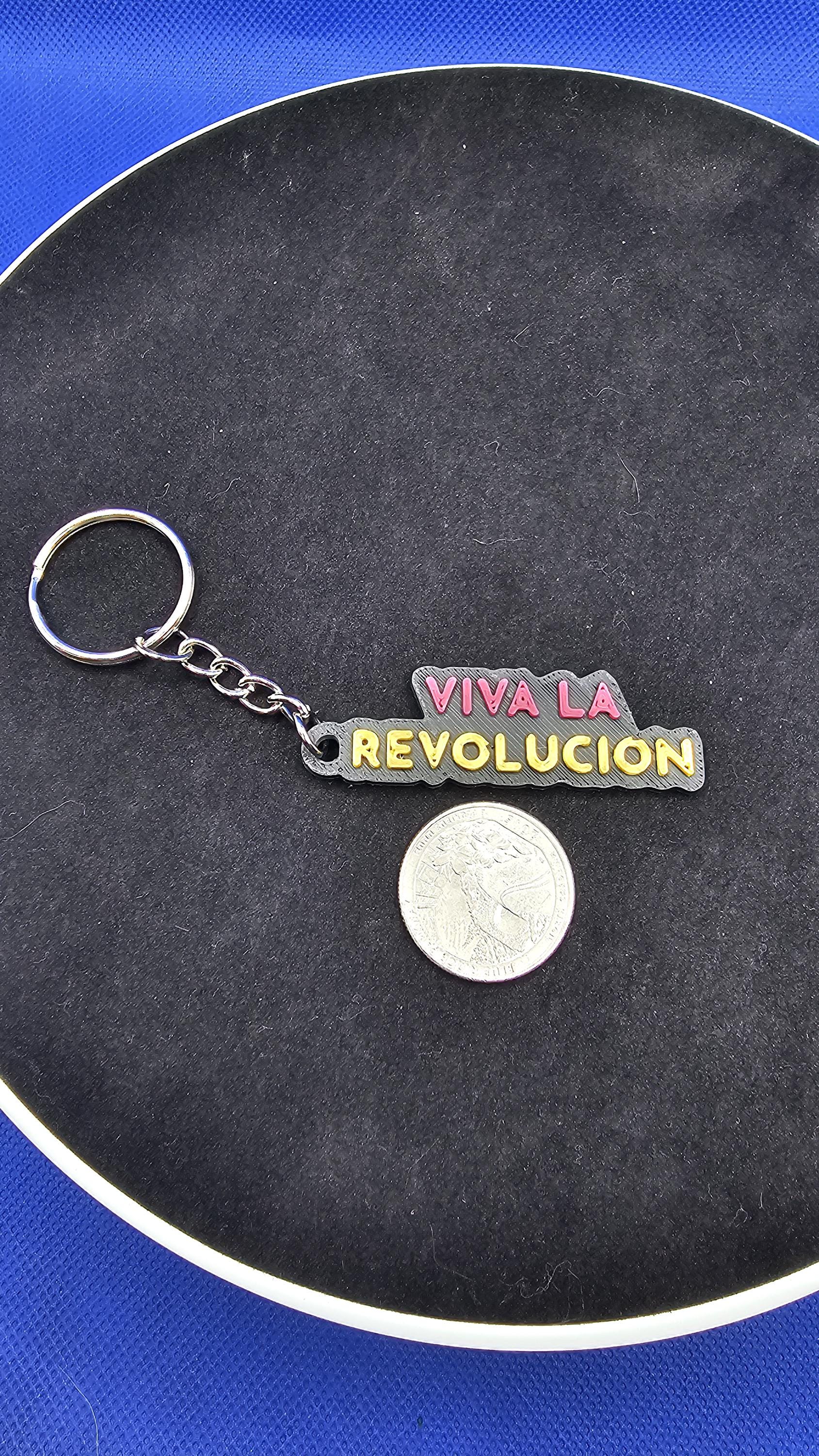 Dungeon Crawler Carl Quote Keychain – “Viva La Revolucion" – Keychain – Fantasy Book Gift