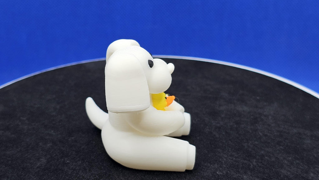 Towel Animal Dog Holding a Duck – Cute Cruise‑Style 3D Printed Display