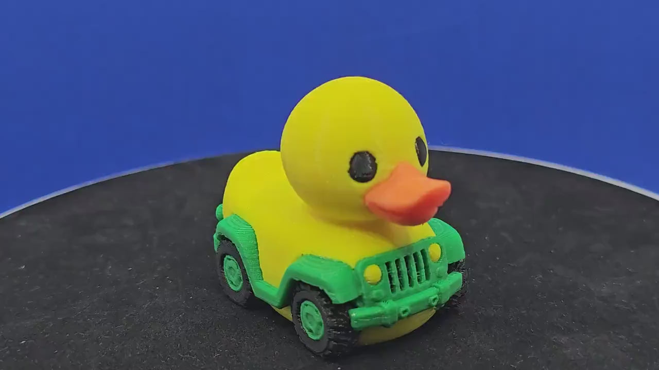3D Printed Adventure Duck – PETG Jeeping or PLA Cruise Travel Toy