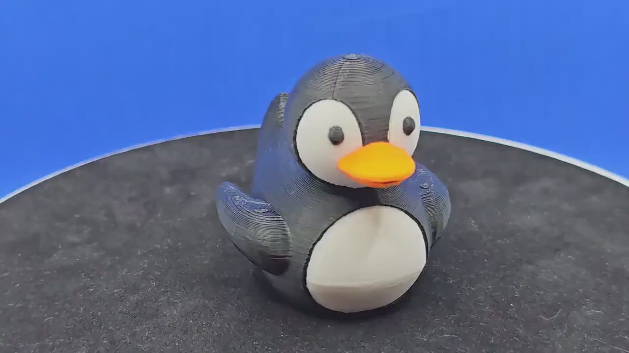 3D Printed Penguin Duck Figurine | Alaska Cruise Cabin Door Surprise, Collectible Mini