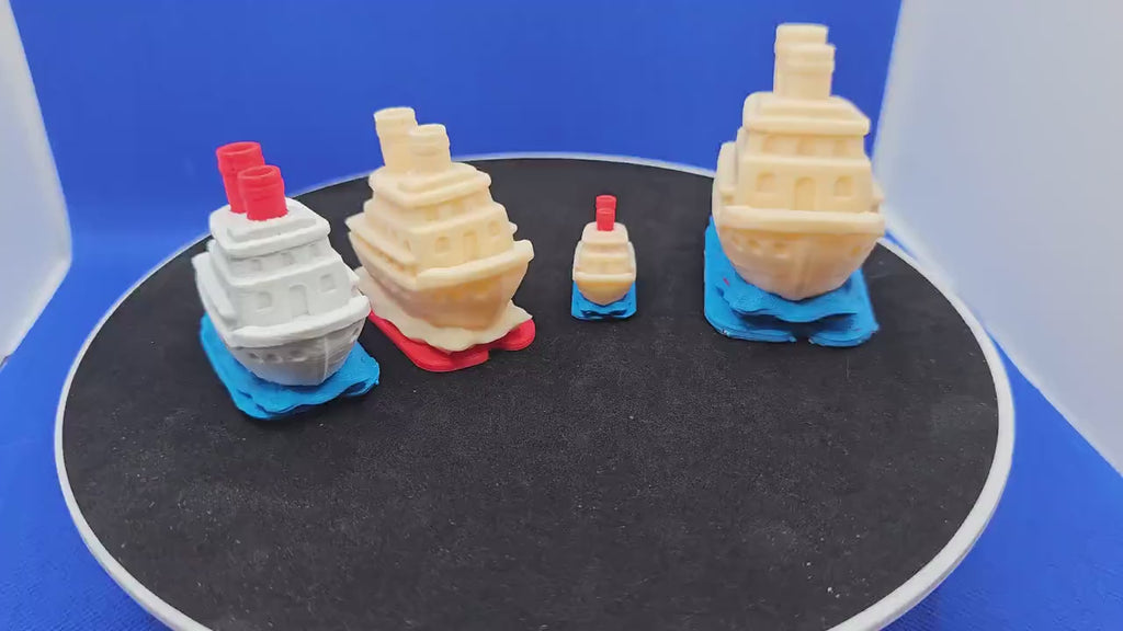 3D Printed Chibi Cruise Ship Collectible • Cruise Duck Hunt Game Prize