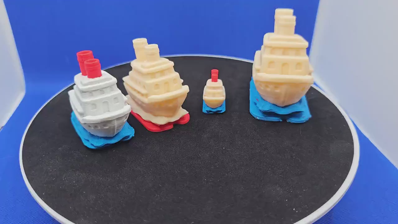3D Printed Chibi Cruise Ship Collectible • Cruise Duck Hunt Game Prize
