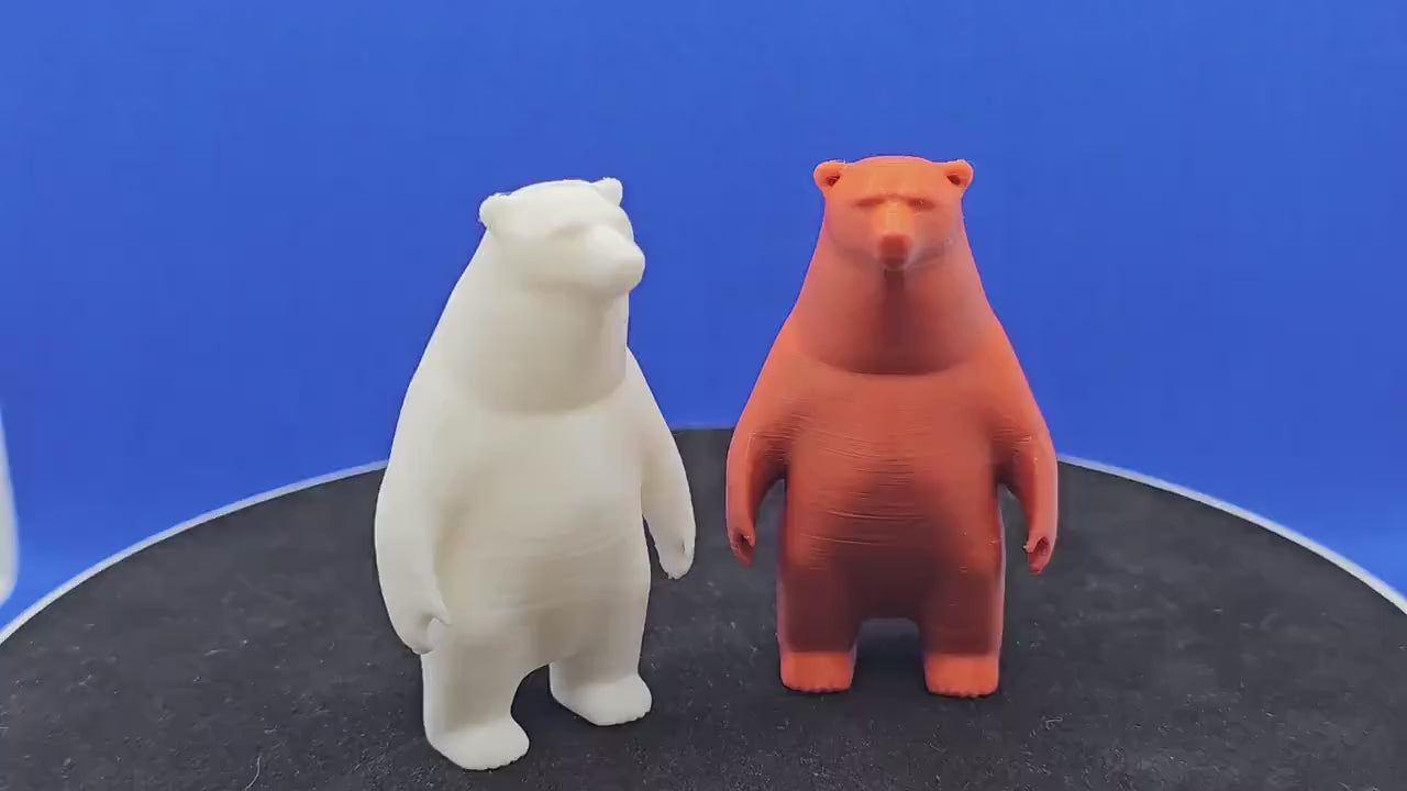 Polar Grizzly Bear Mini Figurines | Alaska Cruise Duck Hunt Collectible