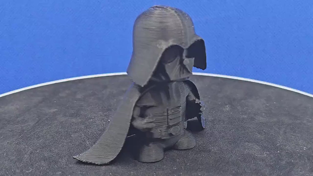 Darth Vader‑Style Mini Figure | Dark Lord Parody Figurine | 3D Printed Mini | Cape Included | Cruise Duck Hunt Companion