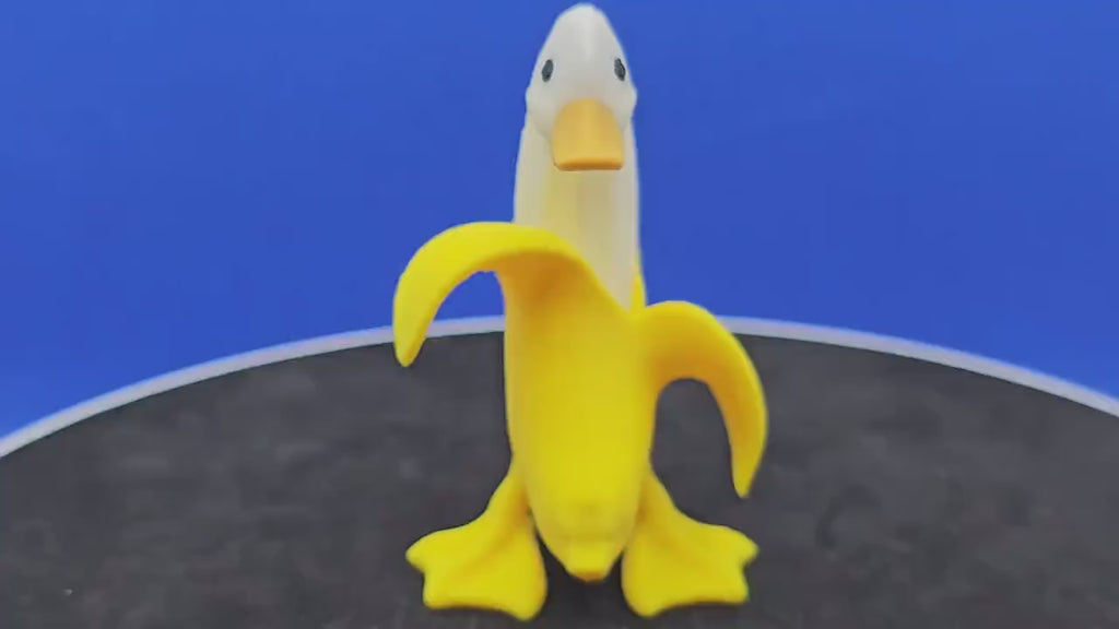 Banana Duck Mini Figurine | Funny Fruit Duck | Cruise Duck Hunt Gift | Cute 3D Printed Collectible | Cabin Door Surprise | Novelty Mini