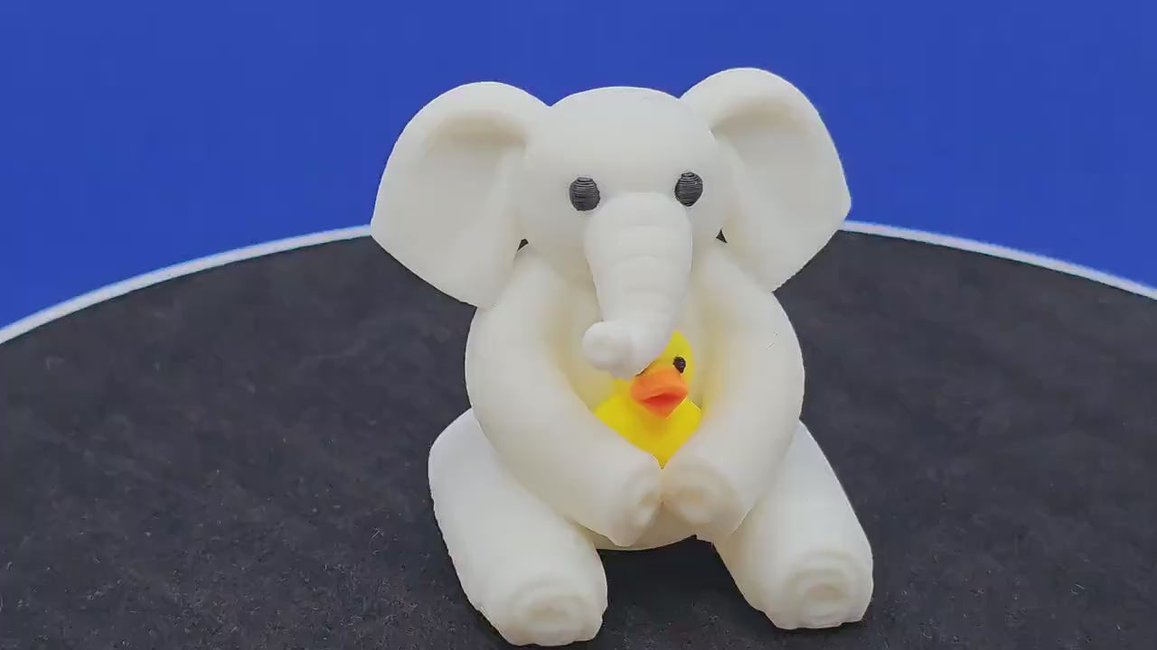 Towel Animal Elephant Holding a Duck – Cute Cruise‑Style 3D Printed Display