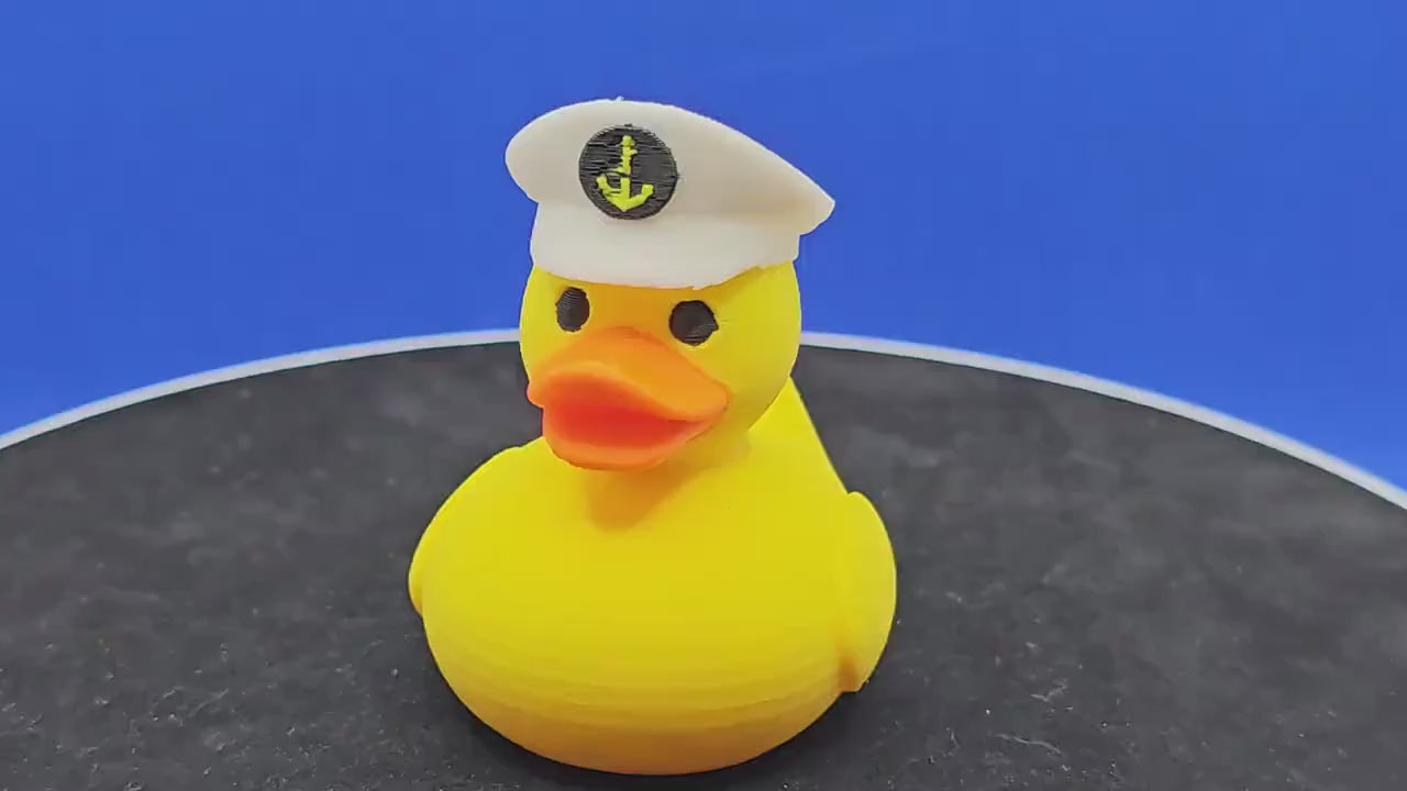 Captain’s Hat Duck – Cruise Duck with Nautical Captain Cap