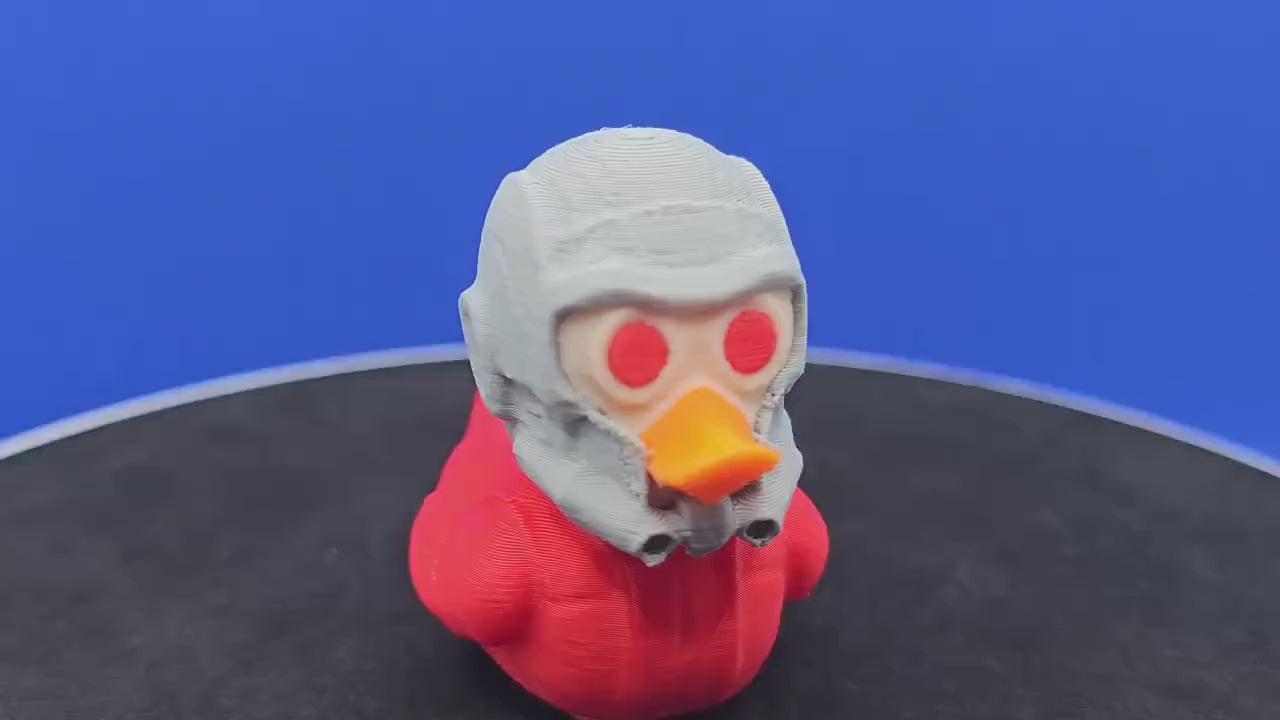 Star Lord Duck Figurine | 3D Printed Sci-Fi Collectible, Cruise Duck Hunt
