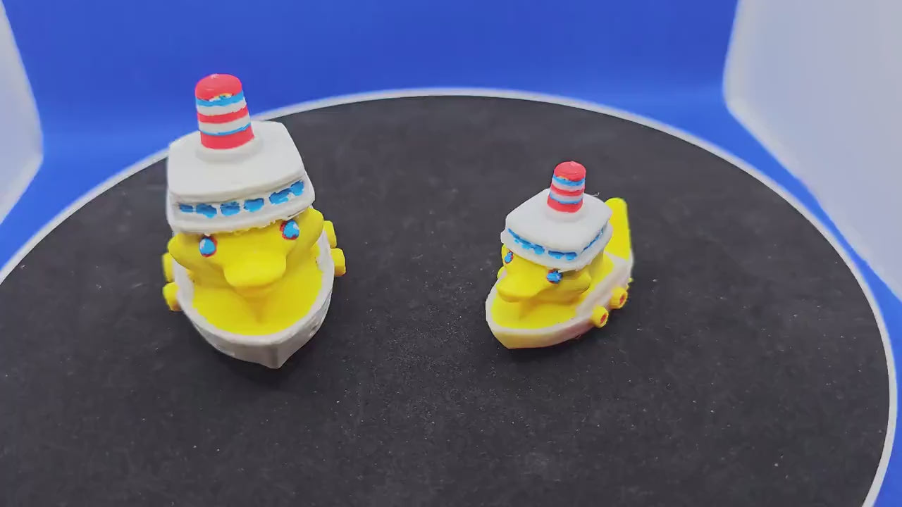 3D Printed Cruise Duck Figurine • Nautical Hunt Collectible Fun
