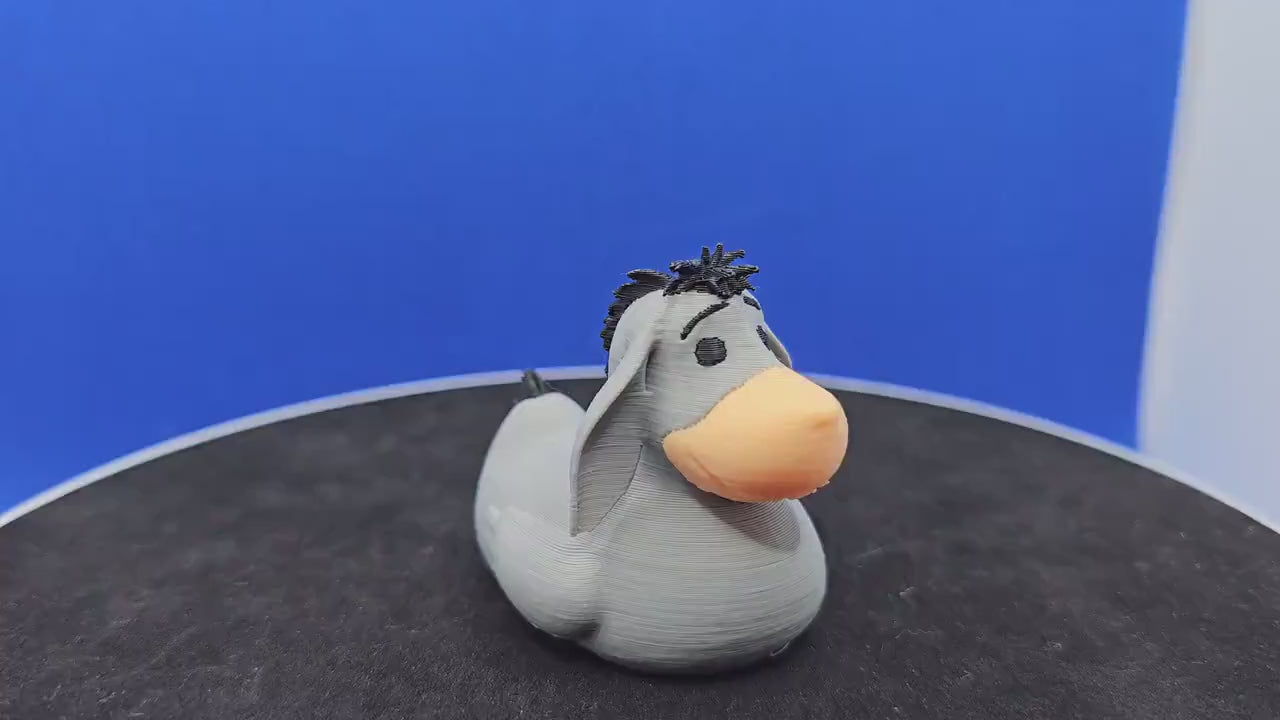 Eeyore-Style Donkey Duck Figurine – 3D Printed Collectible for Cruise Duck Hunt