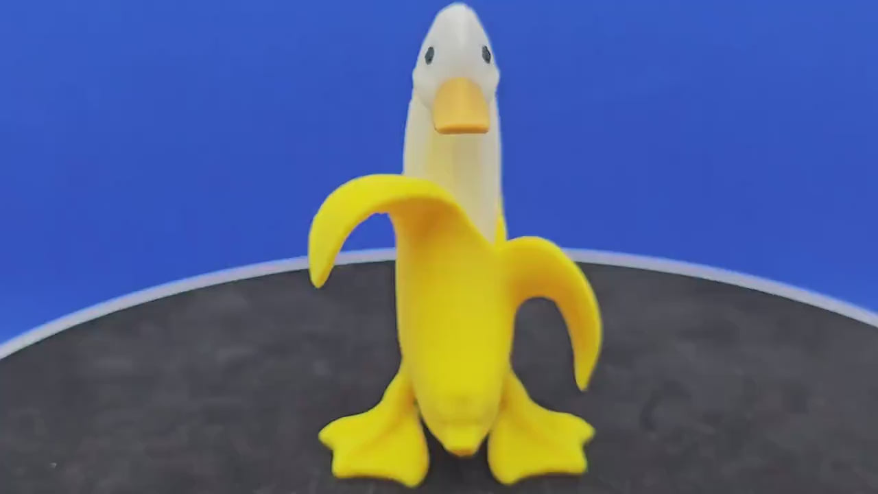 Banana Duck Figurine | Funny Fruit Mashup Collectible | Cruise Duck Hunt Surprise