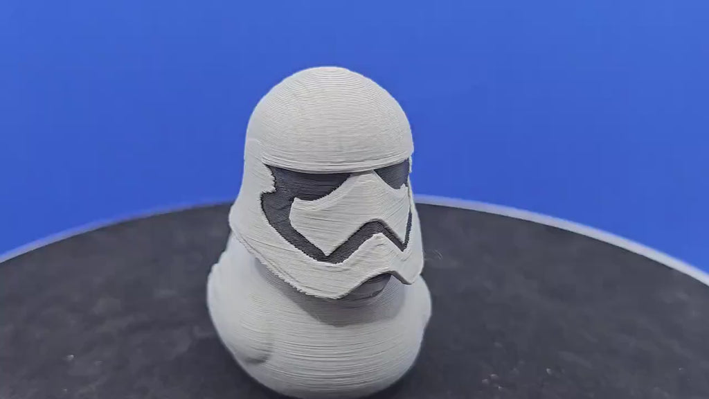 Captain Phasma-Style Duck | Gray Armor 3D Printed Collectible | Sci-Fi Parody Cruise Duck