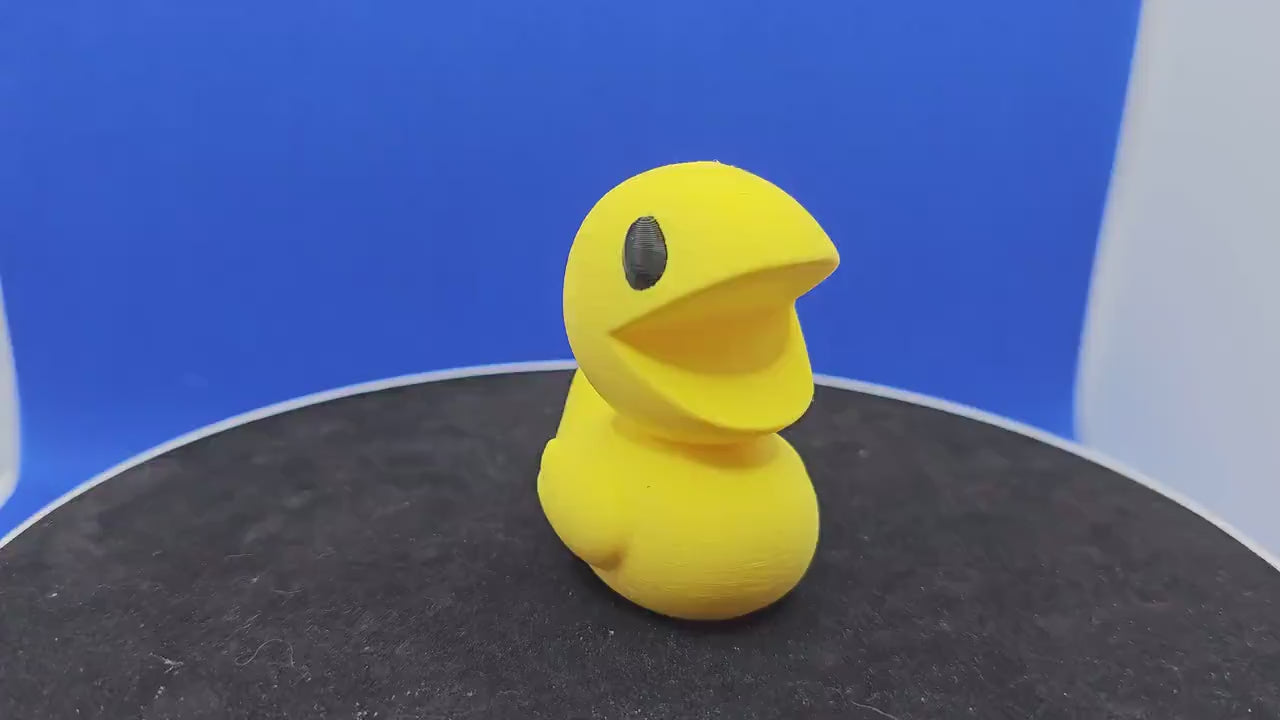 Mr. Pacman Duck — Retro Arcade Mini Duck Figurine