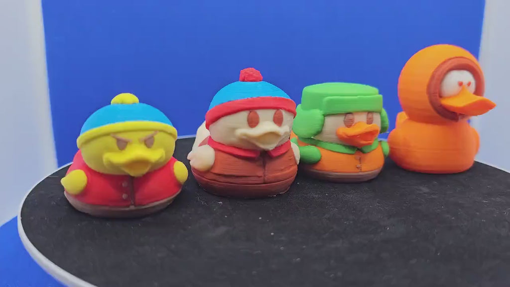 Animated Crew Mini Duck Set: Stan, Kyle, Cartman, Kenny Inspired Collectibles