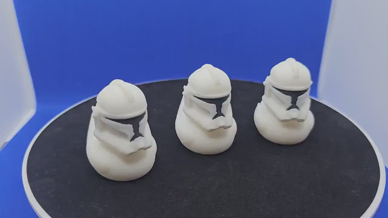 Clone Trooper Duck • Cruise Duck Hunt Gift • Sci‑Fi Mini Figure