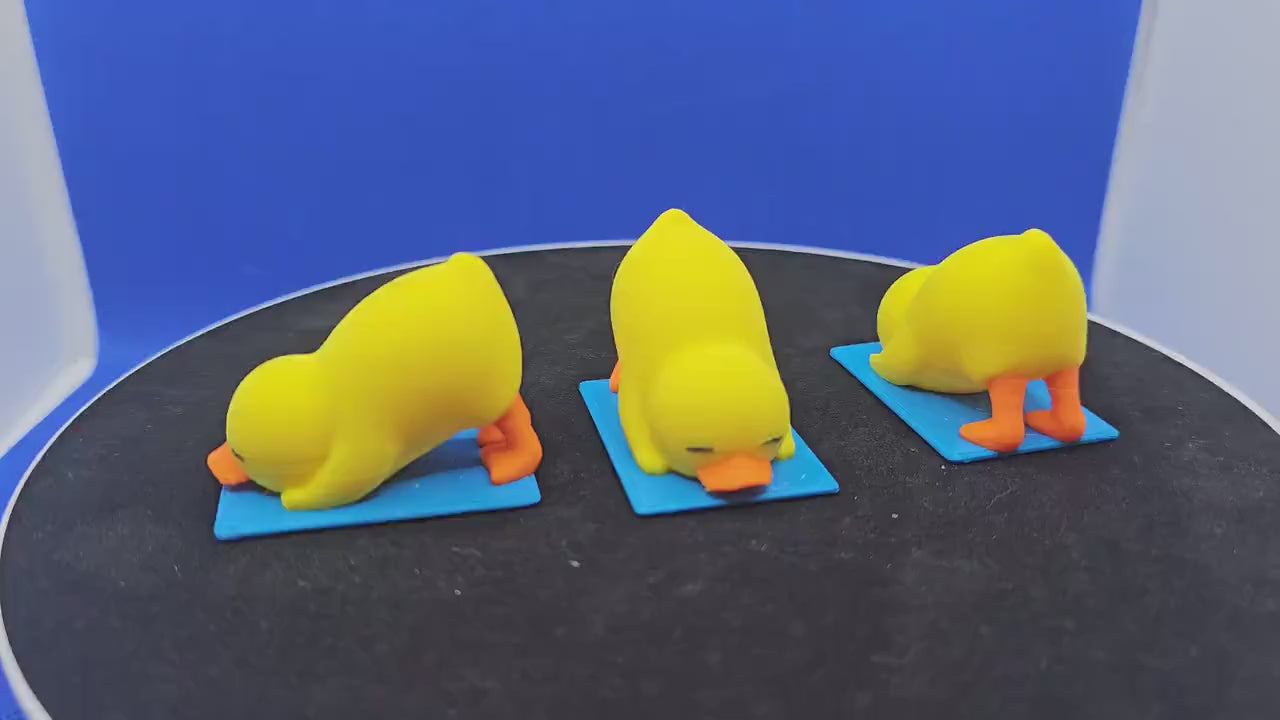 Downward Dog Duck Figurine • Yoga Pose, Meditation, Cruise Hunt Gift