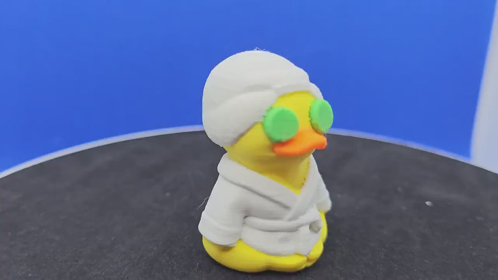 Spa Day Duck: Robe, Cucumber Eyes, Relaxation Theme, Cruise Duck Hunt Toy