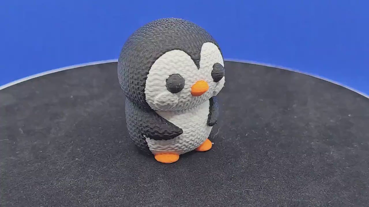 Tuxedo Penguin Figurine | Knitted Texture PLA Mini | Cruise Duck Hunt Gift