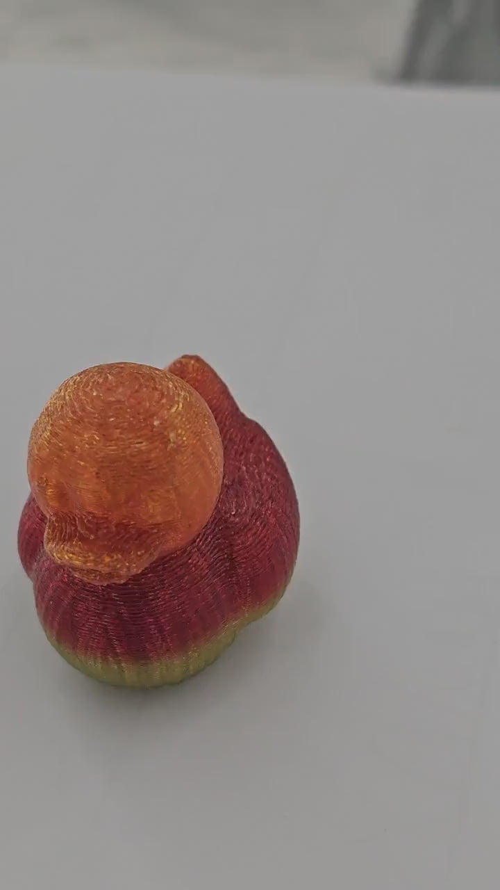 Rainbow TPU Crochet Duck • Flexible 3D Printed Cruise Toy