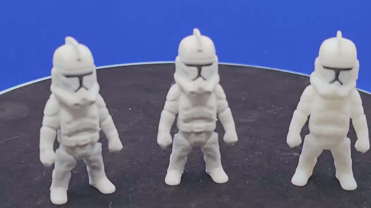 Mini Space Trooper Figurine • 3D Printed Soldier Collectible • PLA Armor Toy
