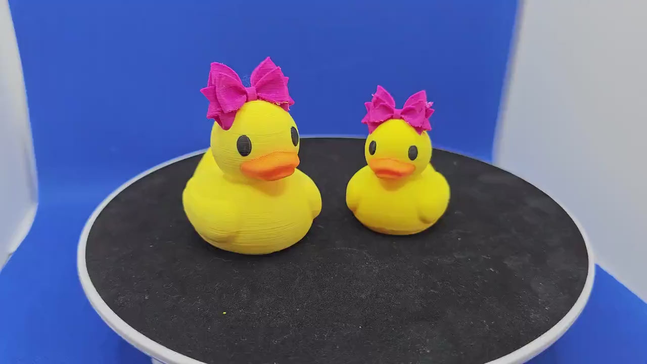 3D Printed Cruise Duck with Big Bow – Hide and Find Game Toy