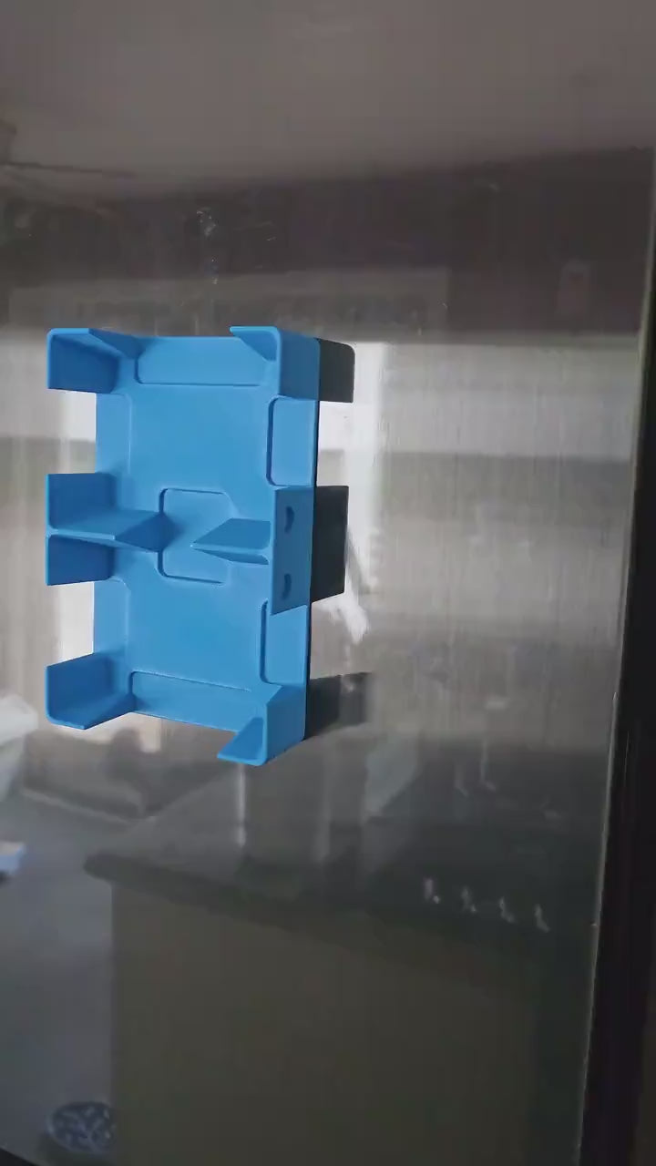Magnetic Double Deck Holder with Cover – 3D Printed Travel Organizer Sticks to Cabin Walls