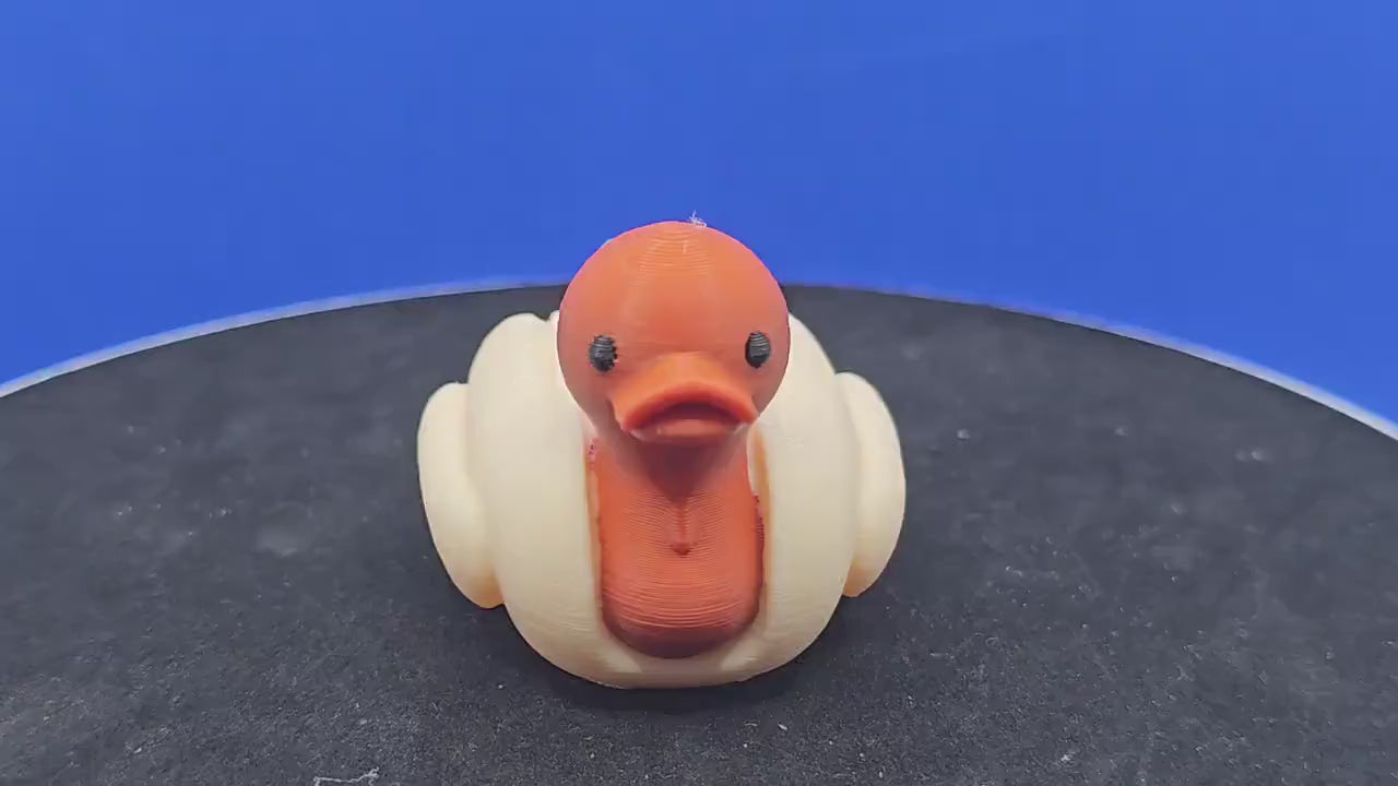 Hotdog Catsup Duck | Funny Food Themed Collectible | 3D Printed Toy