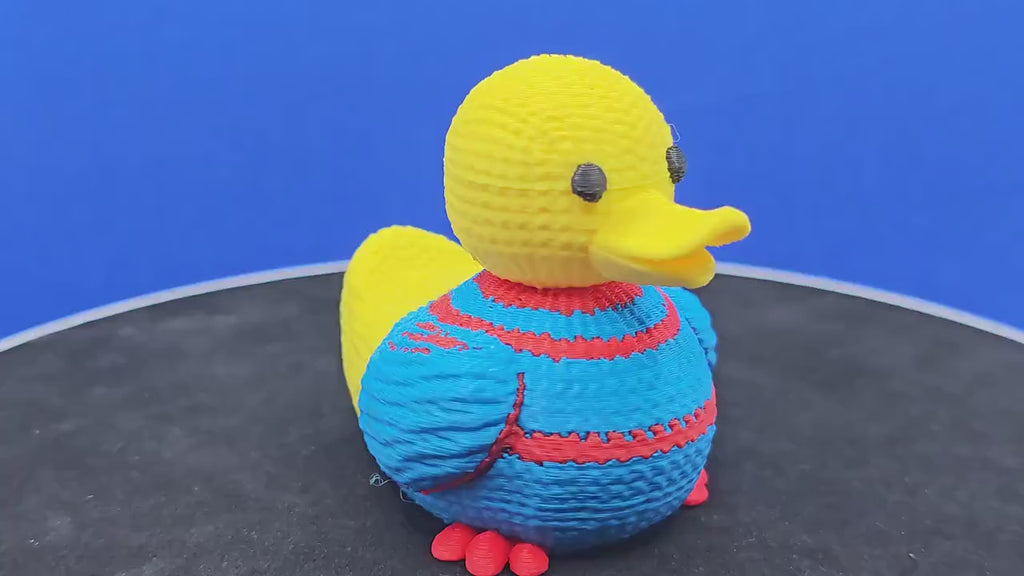 3D Printed Duck Figurine | Cozy Sweater, Cruise Duck Hunt Collectible